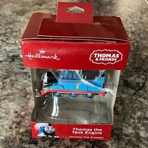 Hallmark Thomas & Friends Blue Train Ornament. New in Bix